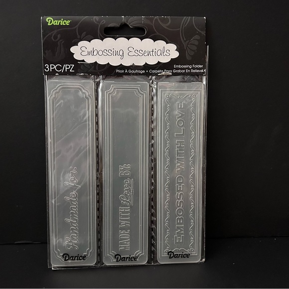 Darice 3-pk embossing borders - HANDMADE BY - Picture 2 of 4